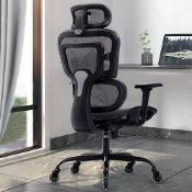 RRP £173.62 KERDOM Ergonomic Office Chair - High Back Mesh Desk Chair with Lumbar Support