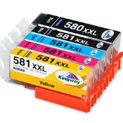 RRP £25.61 KINGWAY 580 581 XXL Ink Cartridges for Canon PGI-580XXL