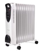 RRP £72.57 Oil Filled Radiator Free Standing Electric Heater