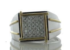 18ct White Gold Illusion Set Cluster Diamond Ring 0.39 Carats - Valued By IDI £7,615.00 - Twenty