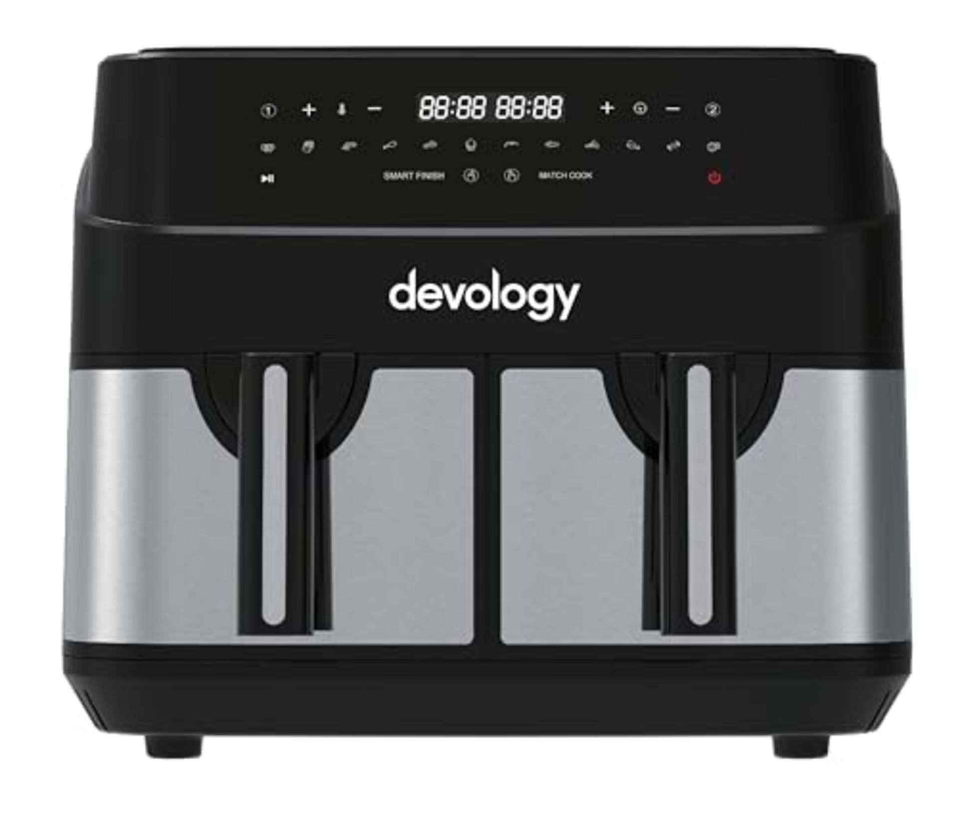 RRP £100.49 Devology Double Air Fryer