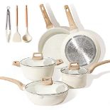 RRP £100.49 CAROTE Nonstick Pots and Pans Set