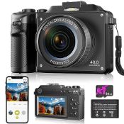 RRP £97.15 Digitai Camera 4K Compact Camera for Photography