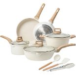 RRP £100.49 CAROTE Nonstick Pots and Pans Set