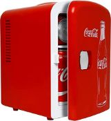 RRP £41.30 Coca Cola (Classic) 4 Liter/6 Can Portable Fridge/Mini Cooler for Food