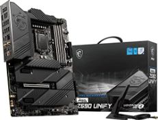 RRP £255.71 MSI MEG Z590 Unify Gaming Motherboard (ATX