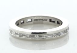 Platinum Full Eternity Channel Set Diamond Ring 0.60 Carats - Valued By AGI £4,635.00 - A gorgeous