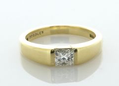 18ct Yellow Gold BOODLES Princess Cut Diamond Ring 0.51 Carats - Valued By AGI £5,100.00 -