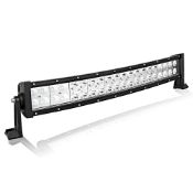 RRP £44.38 Willpower 22 Inch 120W Curved LED Light Bar Flood Spot