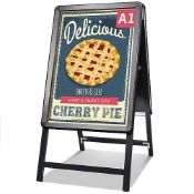 RRP £92.67 NewZeal A Board Pavement Sign A1 Double Side Poster