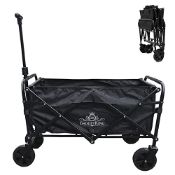 RRP £62.54 Pull Along Folding Hand Cart Garden Wagon Trolley Festival