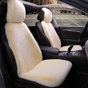 RRP £38.59 TOYOUN Universal Fuzzy Fur Car Seat Covers for Winter