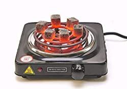 RRP £15.62 SD Shisha Doctor Electric Charcoal Burner Black 1000W Hot Plate