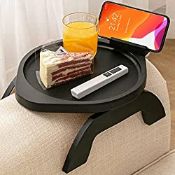 RRP £28.46 Bamboo Sofa Arm Tray Table with Rotating Mobile Holder