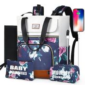RRP £26.79 Lekebaby Baby Changing Bag Backpack