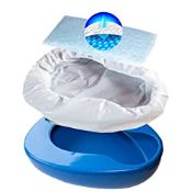 RRP £34.75 Contoured Bedpan Set with 25 Super Absorbent Pads and Liners