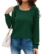 RRP £16.29 Sampeel Womens Long Sleeve Tops Ladies Lightweight