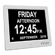 RRP £43.54 YCOO [Newest Version] Dementia Clock