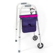 RRP £22.32 Walker Zimmer Frame Bag, Scoot-About Bag (Pink Dots)