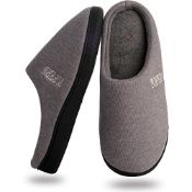 RRP £15.97 Tofern Womens and Mens Cozy Slip On House Slippers