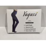 RRP £19.94 YAGAXI Fleece Lined Opaque Patterned Tights for Women