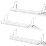 RRP £30.14 SRIWATANA Large Floating Shelves for Wall Shelf Set of 3 with 43.5cm Length