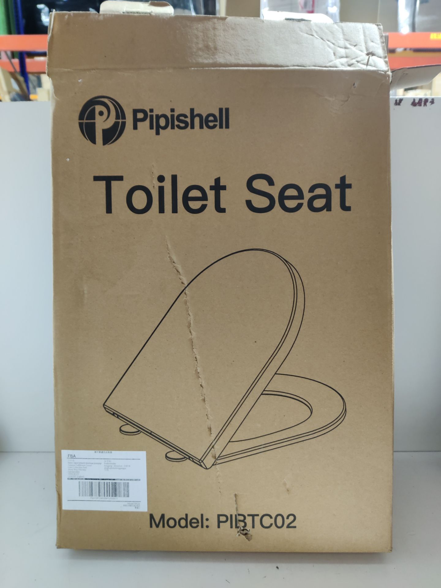 RRP £38.98 Pipishell Soft Close Toilet Seat with Quick Release - Image 2 of 2