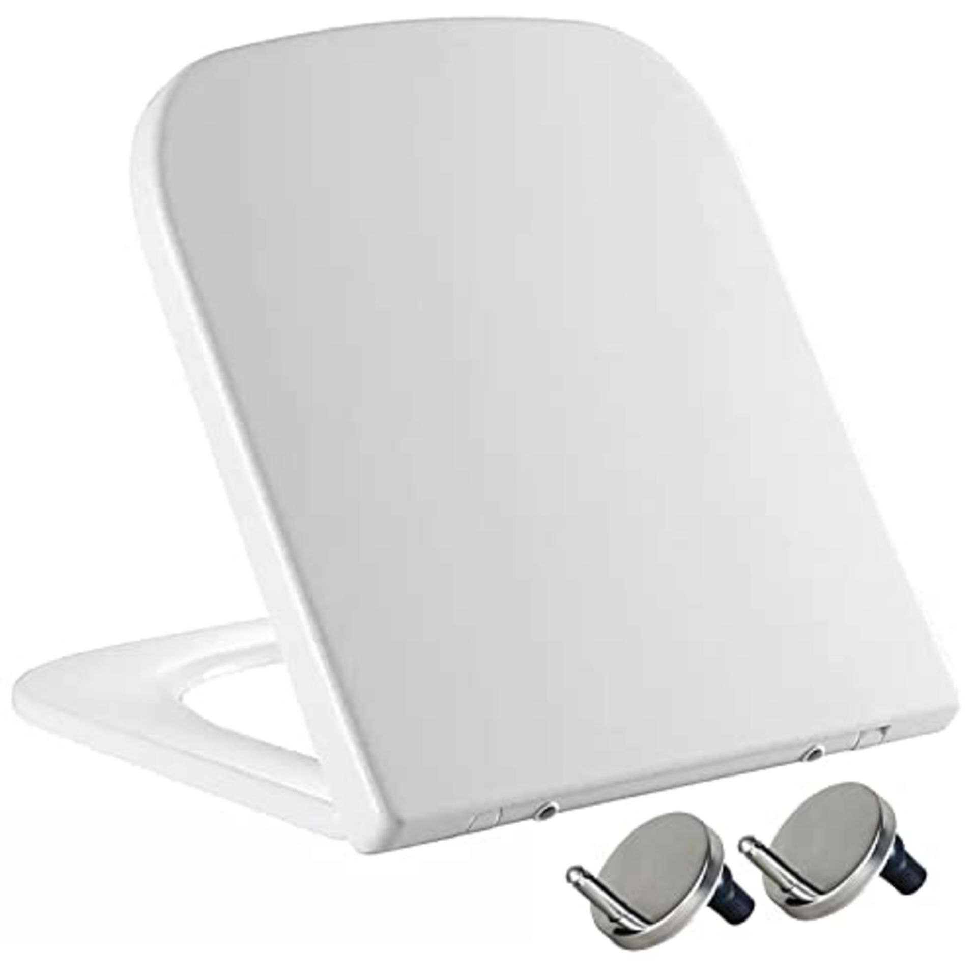 RRP £22.27 Mass Dynamic Soft Close Square Toilet Seat