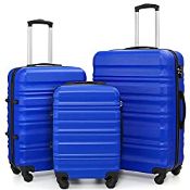 RRP £156.32 COOLIFE Suitcase Trolley Carry On Hand Cabin Luggage