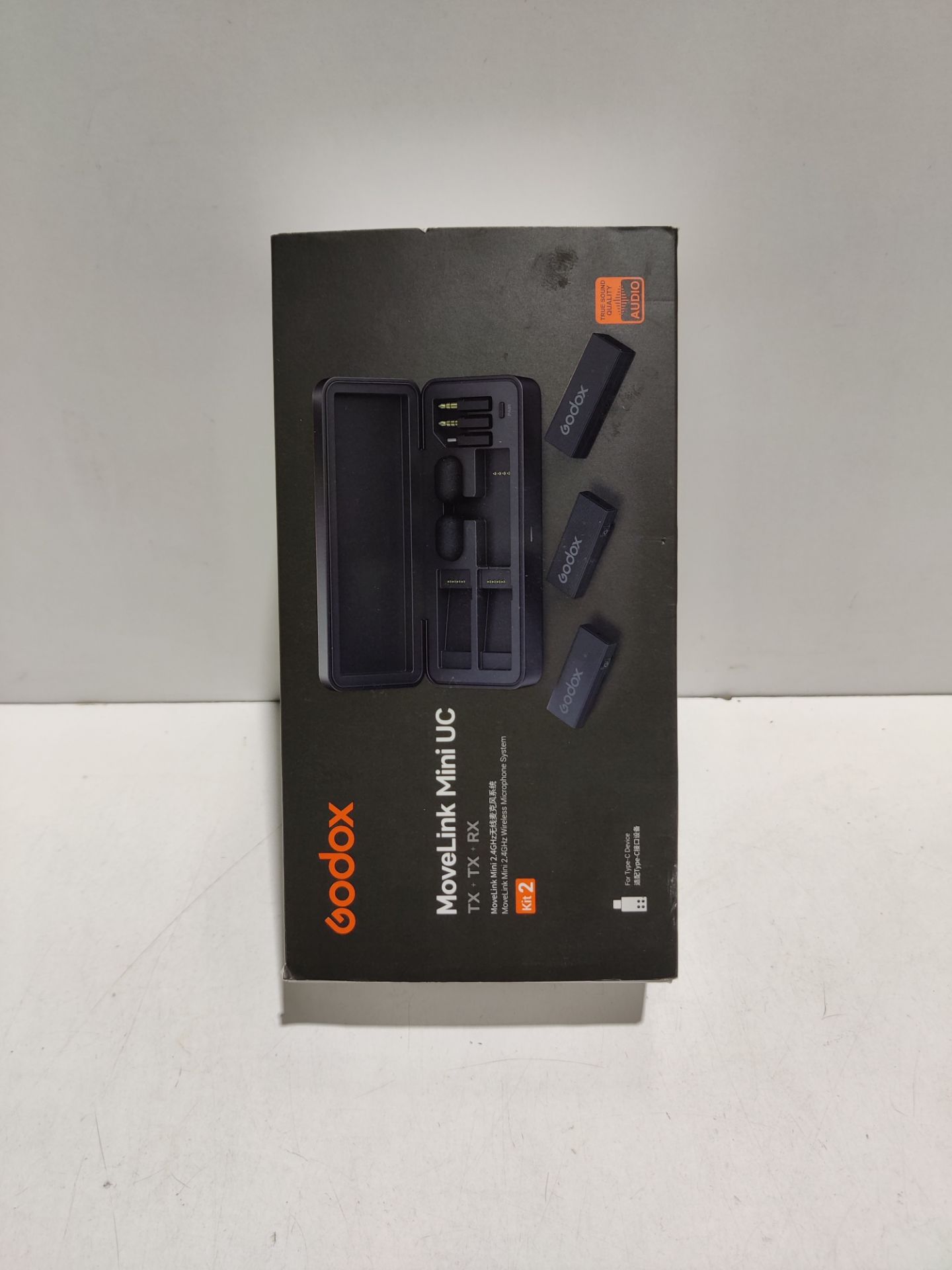 RRP £120.60 GODOX MoveLink Mini UC Kit2 Wireless Microphone System with Type-C Adapter - Image 2 of 2