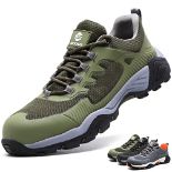 RRP £39.06 Safety Shoes Men Steel Toe Cap Trainers Women Breathable