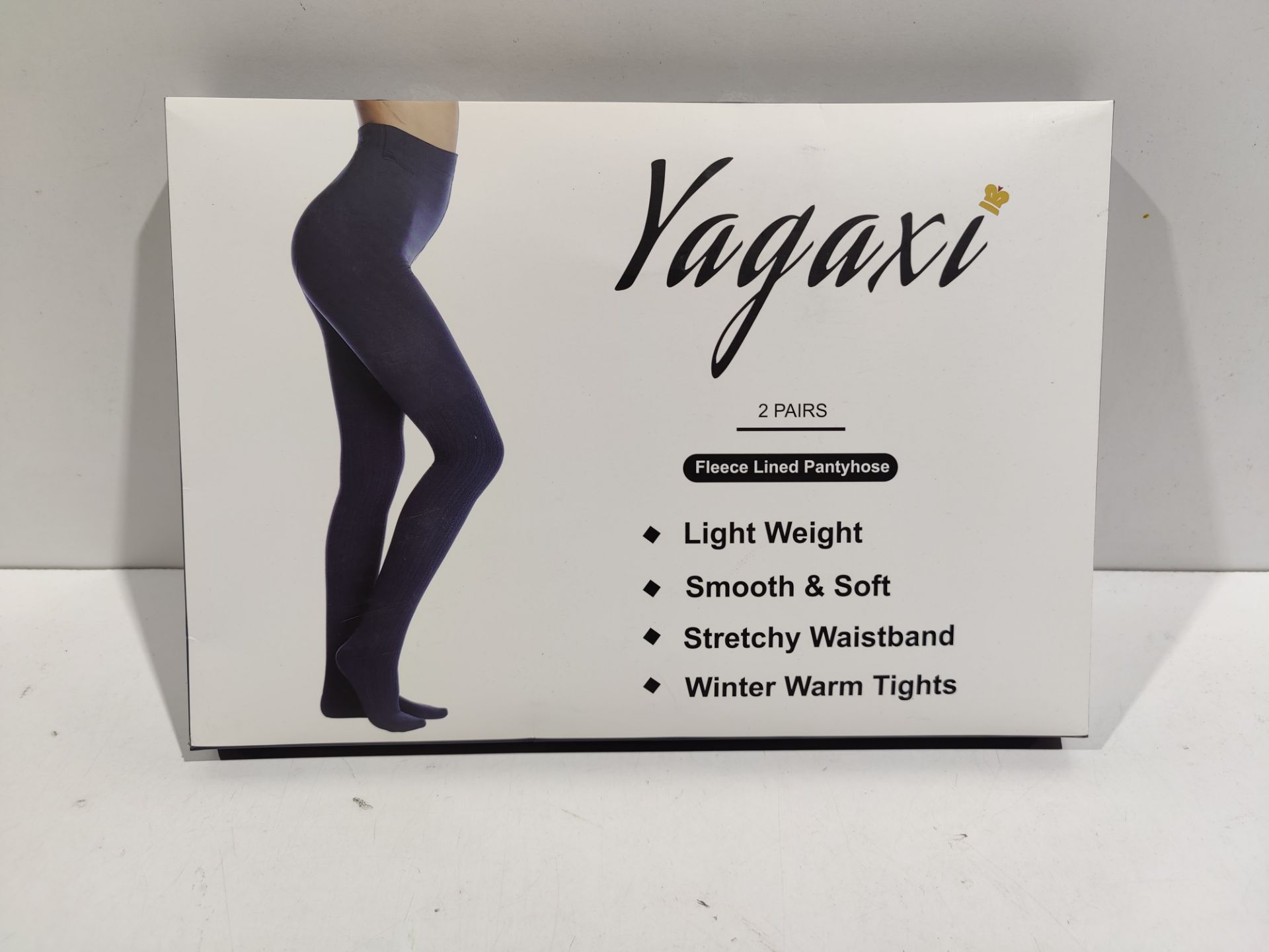 RRP £19.94 YAGAXI Fleece Lined Opaque Patterned Tights for Women