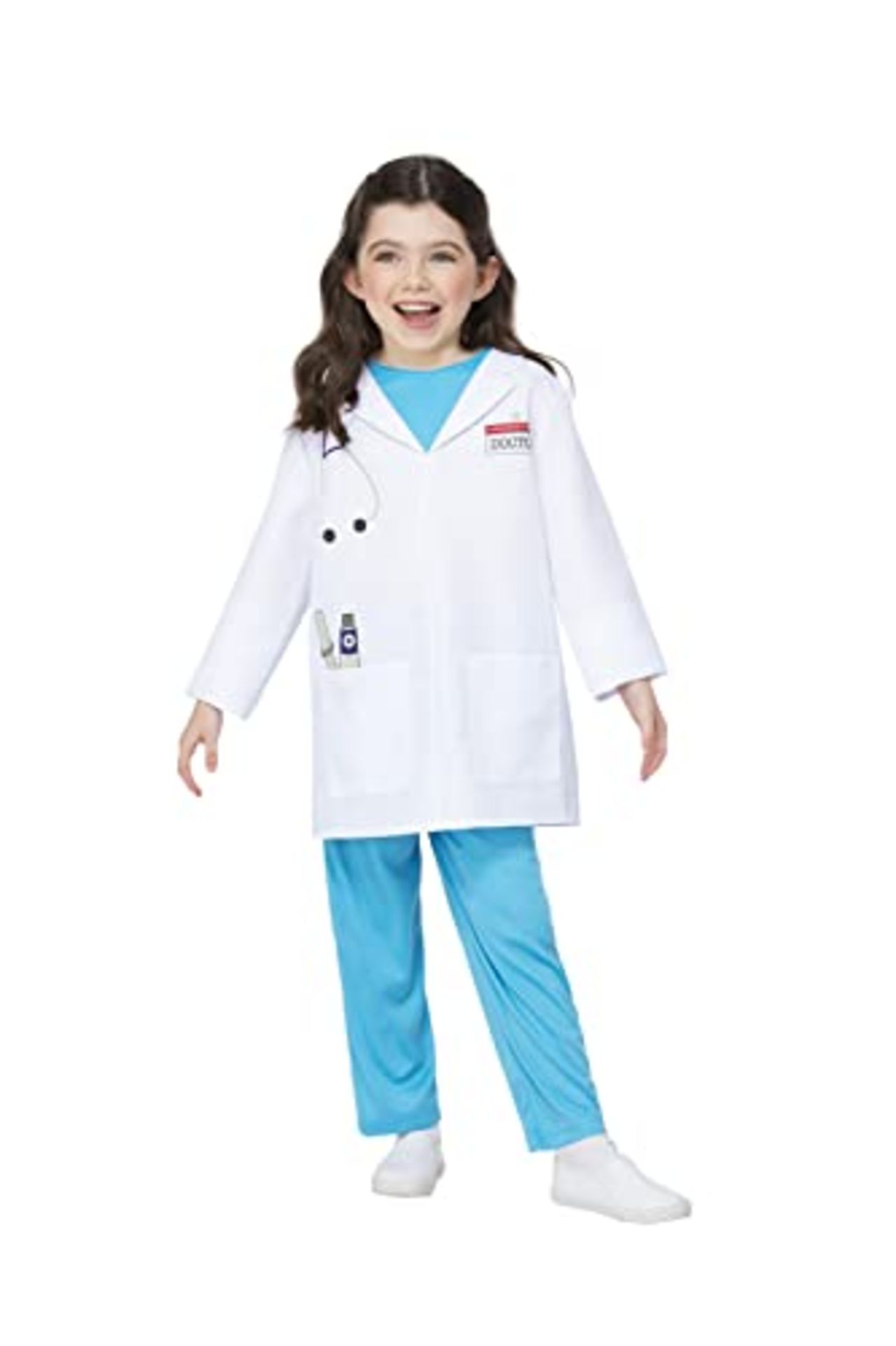 RRP £24.11 Costume & Party Kids Doctor Costume Dress Up Hospital Nurse Fancy Dress