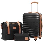 RRP £89.32 COOLIFE Suitcase Trolley Carry On Hand Cabin Luggage