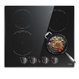 RRP £197.64 Induction Hob Black Glass Electric Cooktop Built-in