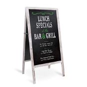 RRP £66.84 UNHO Wooden A Frame Chalkboard Sign 29.1" x 17.3" Free