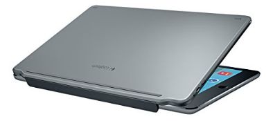 RRP £54.44 Logitech Ultrathin Magnetic Clip-on Keyboard Cover for iPad - Silver