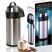 RRP £39.02 MantraRaj 3L And 5L Pump Action Airpot Coffee Flask