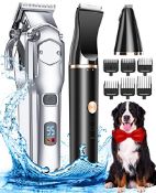 RRP £73.69 oneisall Dog Clippers 2 in 1 Kit