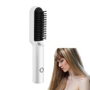 RRP £41.30 ABHI Portable Travel Cordless Hair Straightening Brush