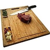 RRP £23.74 NIUXX Organic Bamboo Cutting Board for Kitchen