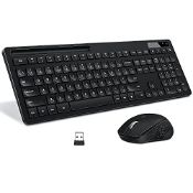 RRP £30.12 Seenda Wireless Keyboard and Mouse Set