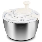RRP £37.95 Salad Spinner Stainless Steel Large