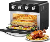 RRP £156.32 FOHERE Air Fryer Oven with Rotisserie Mini Oven 23L