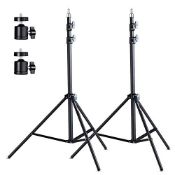 RRP £27.90 K&F Concept 2 Packs Photography Light Stands with Ball Head Mount