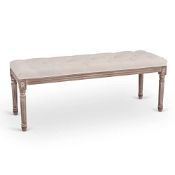 RRP £133.99 VONLUCE Extra Long Vintage Upholstered Bench with Padded
