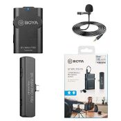 RRP £127.30 BOYA BY-WM4 Pro K5 Wireless Lavalier Microphone System