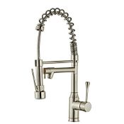RRP £112.79 Commercial Kitchen Tap with Pull Down Sprayer Nickel Brushed