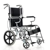 RRP £111.65 Comforyou Wheelchair Lightweight Folding Compact Travel