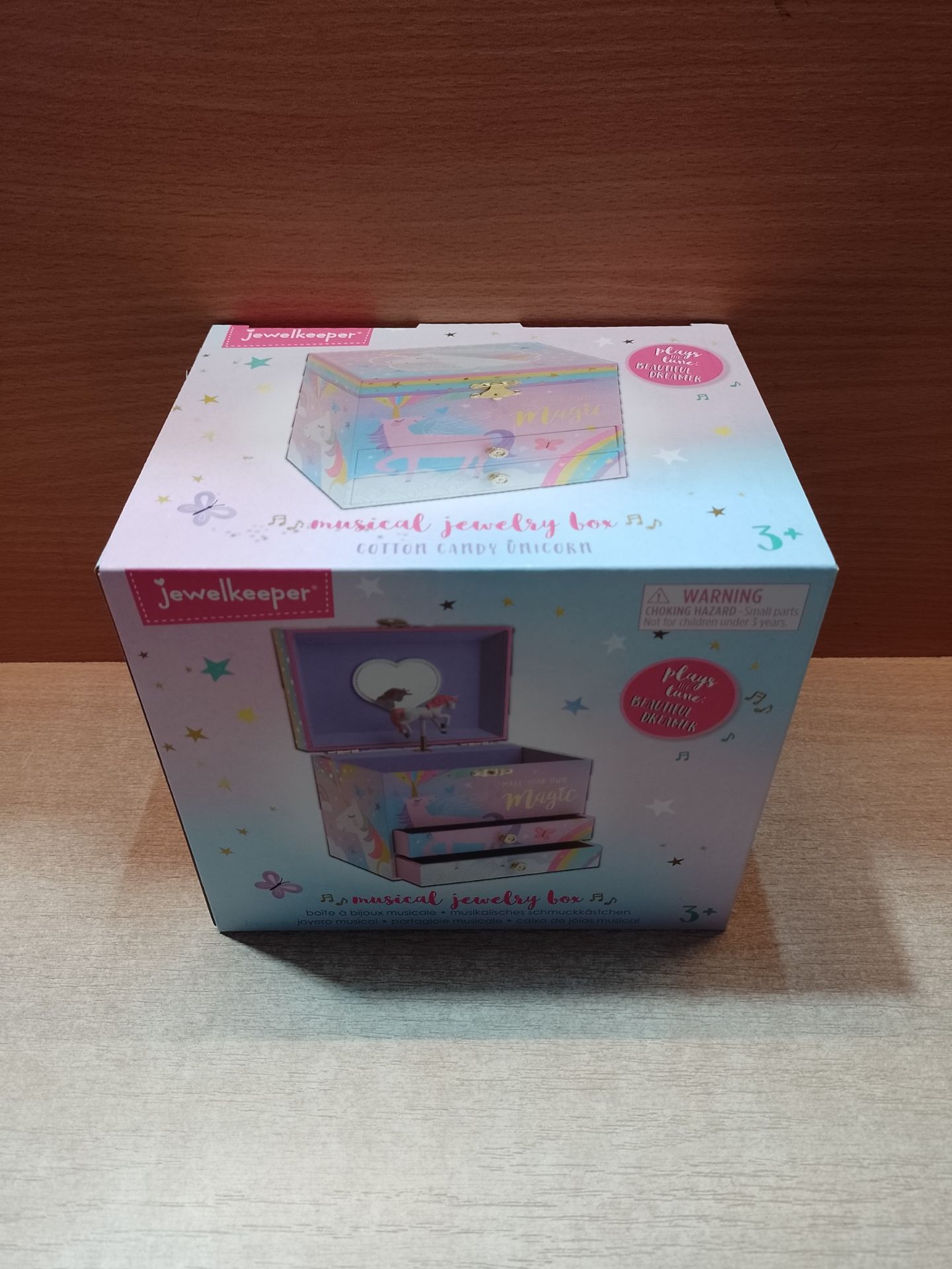 RRP £24.55 Jewelkeeper Unicorn Jewellery Box for Girls with 2 Drawers - Image 2 of 2